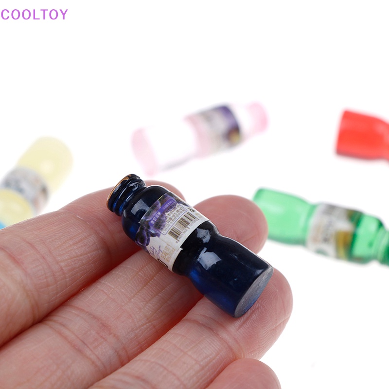 Cooltoy Set 5 Chai Nước mini Tỉ Lệ 1: 12 Trang Trí Nhà Búp Bê