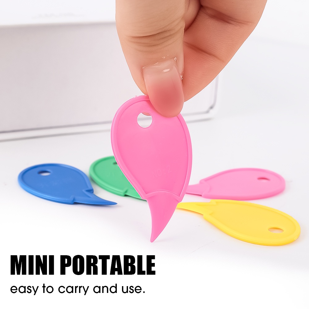 Dụng Cụ Cắt / Mở Hộp Giấy / Móc Khóa Bằng Nhựa Nhỏ Gọn Nhiều Màu Sắc Nghệ Thuật Bỏ Túi / Cắt Không Đóng Gói