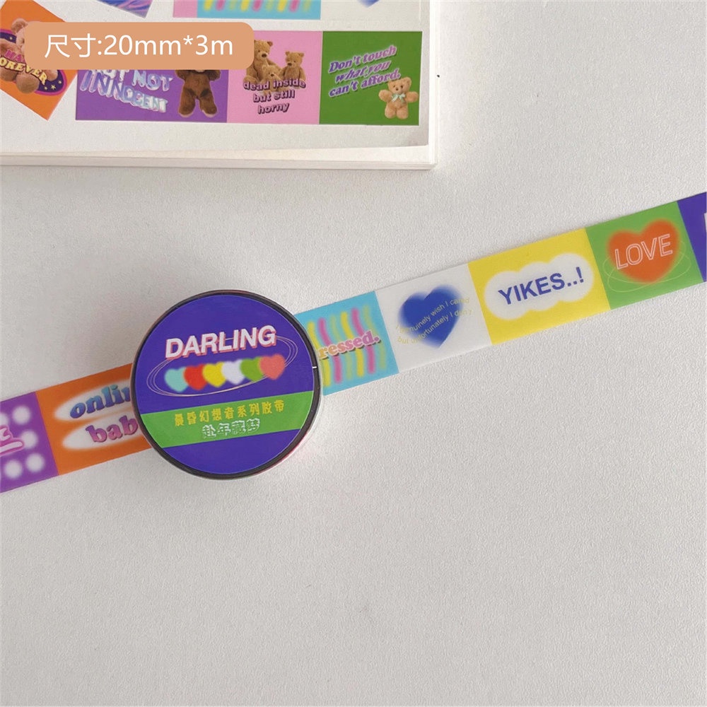 Sticker Dán Trang Trí Sổ Tay DIY Xinh Xắn Thời Trang Theo Phong Cách Mỹ