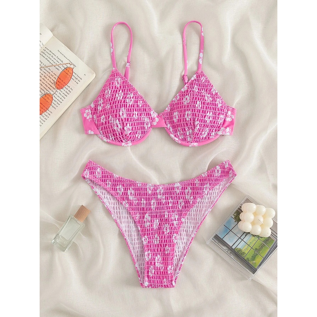 Bikini 2 mảnh họa tiết hoa nhí Nâng ngực BH30