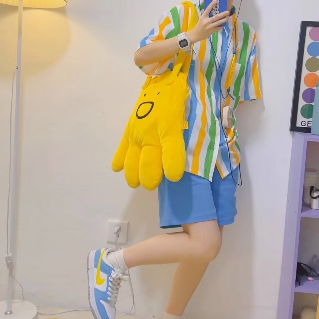 Maolijun Áo Sơ Mi Chiffon Tay Ngắn Kẻ Sọc In Hoa Tươi Tắn Mùa Hè Cho Thanh Thiếu Niên Mỹ