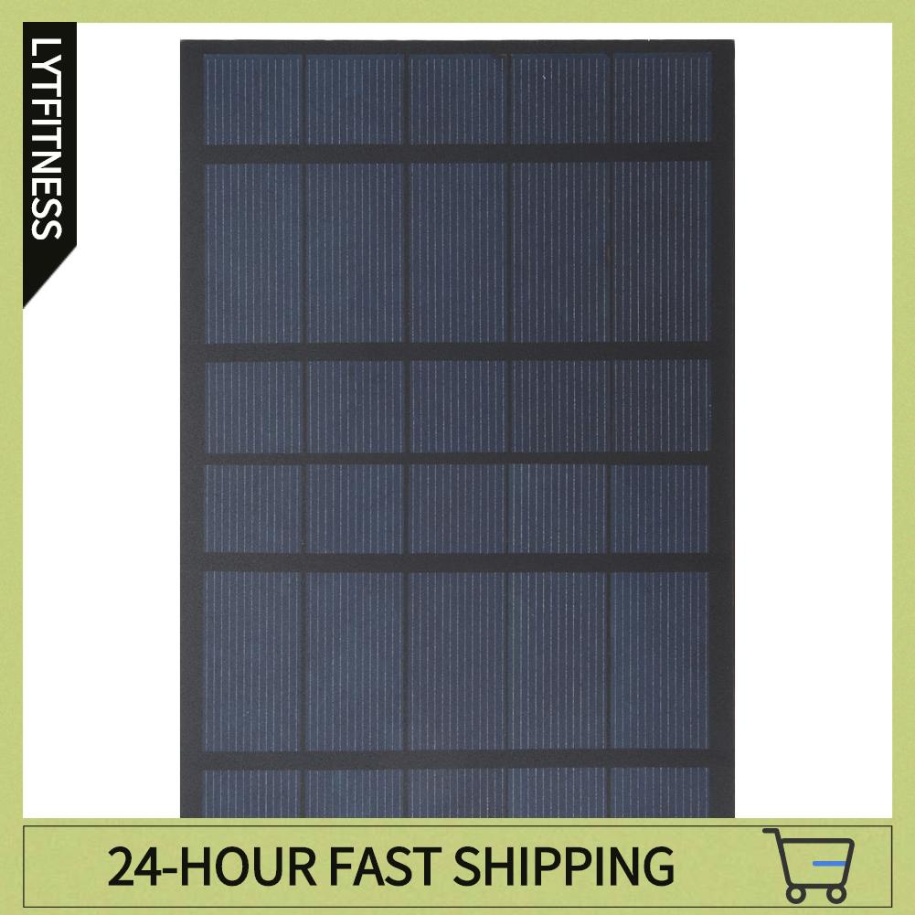 LYTFitness Tấm Sạc Năng Lượng Mặt Trời Di Động 2.5W 5V Polysilicon Chống Thấm Nước Nhẹ Pin Cho Cắm Trại 3.7V