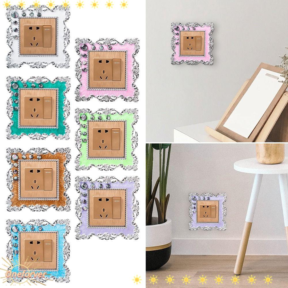 Vỏ Bọc Công Tắc Đèn Đơn Bằng Nhựa Trang Trí Phòng Khách|Nút Cắm Trang Trí Viền Giày Tiện Dụng