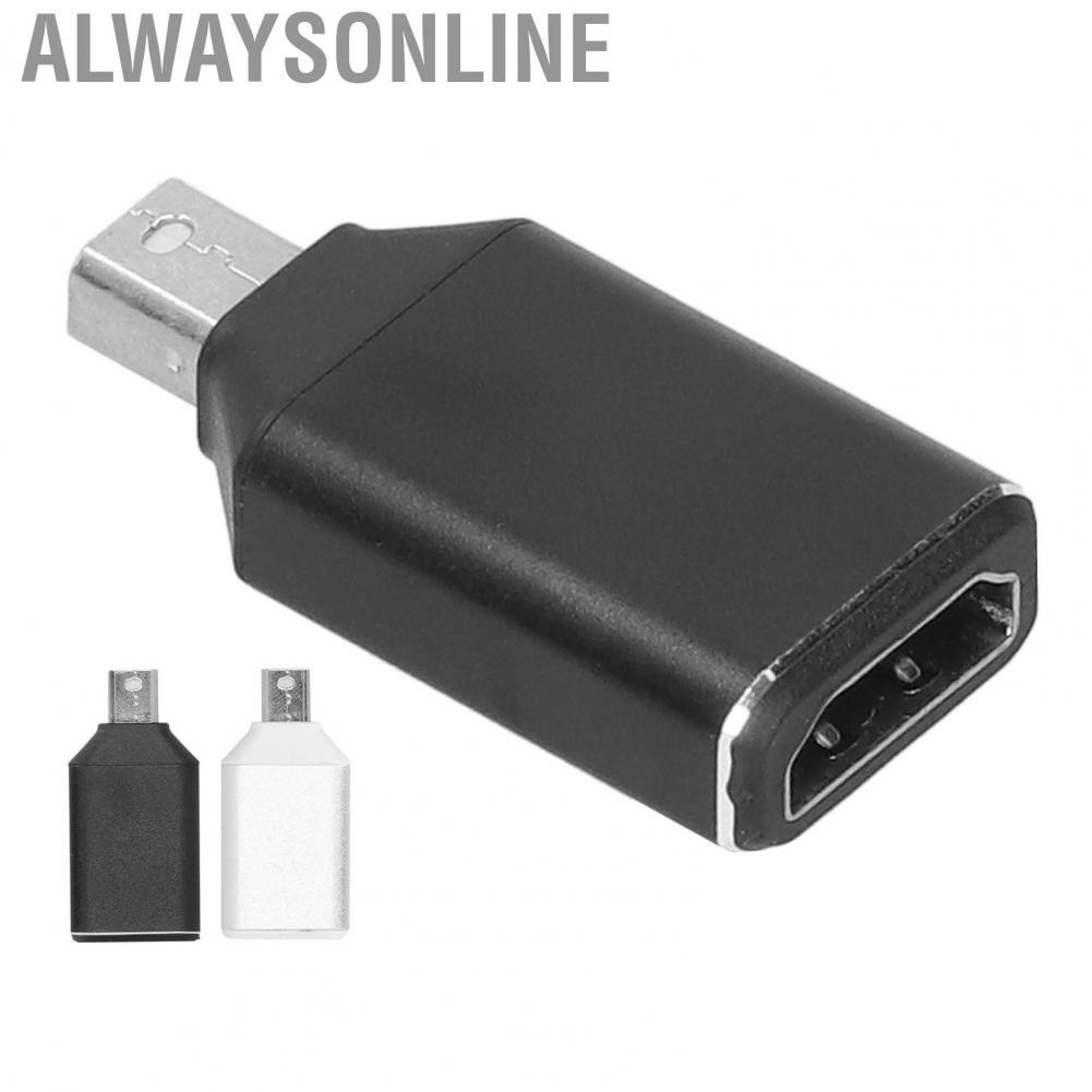 Alwaysonline Mini DP To HD Multimedia Interface Adapter 1920x1080 Converter For