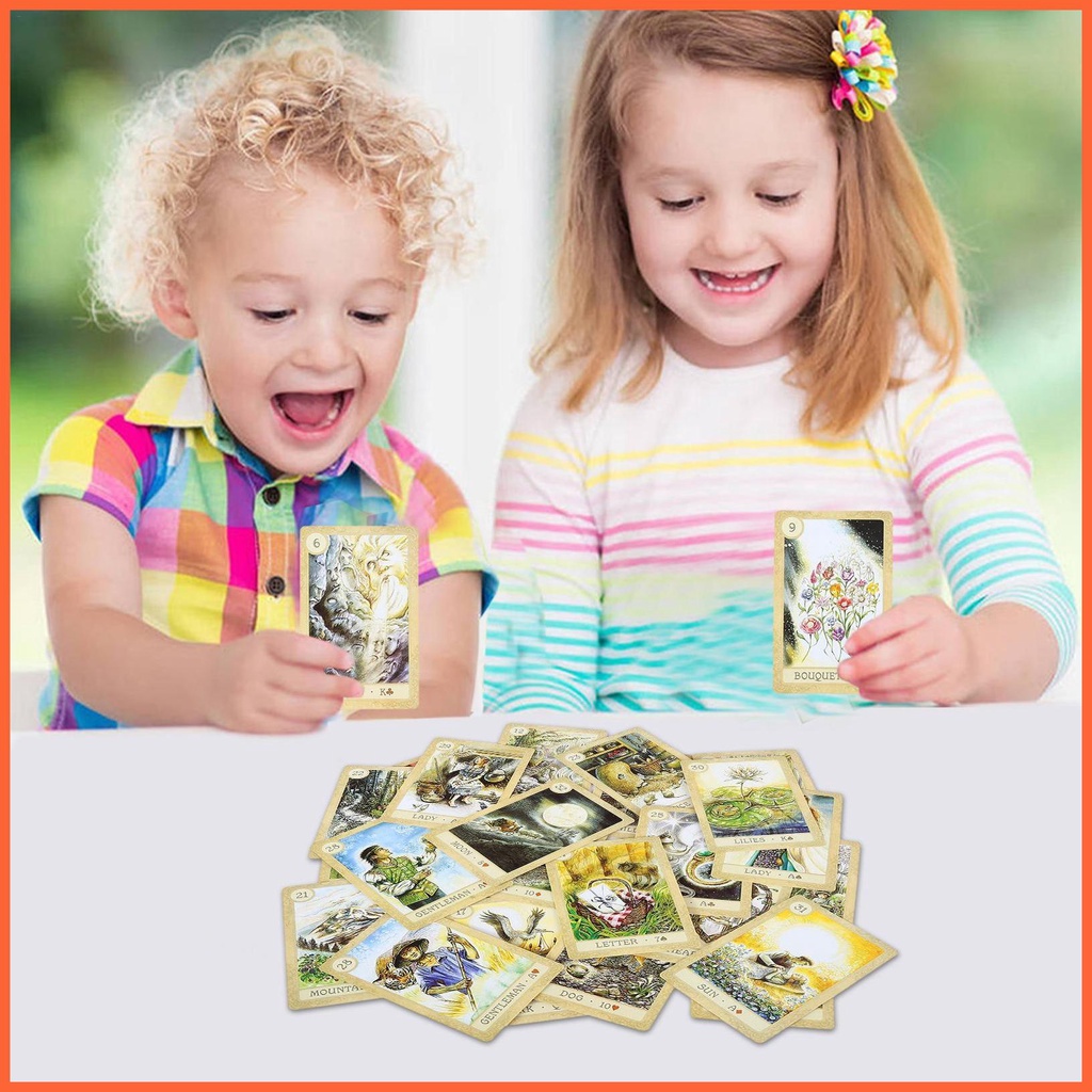 Bộ bài Tarot Oracle Cards Fairy Tale Lenormand Tarot Card Tiếng Anh Tarot Hướng dẫn thần bí Bói toán Giải trí