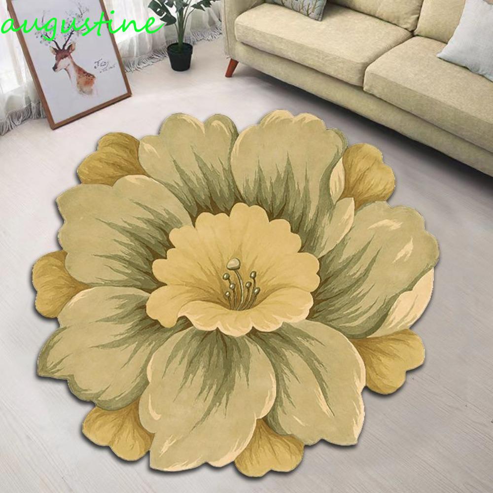 Thảm Lót Sàn Mềm Mại Thấm Hút Nước Chống Trượt Trang Trí Phòng Khách