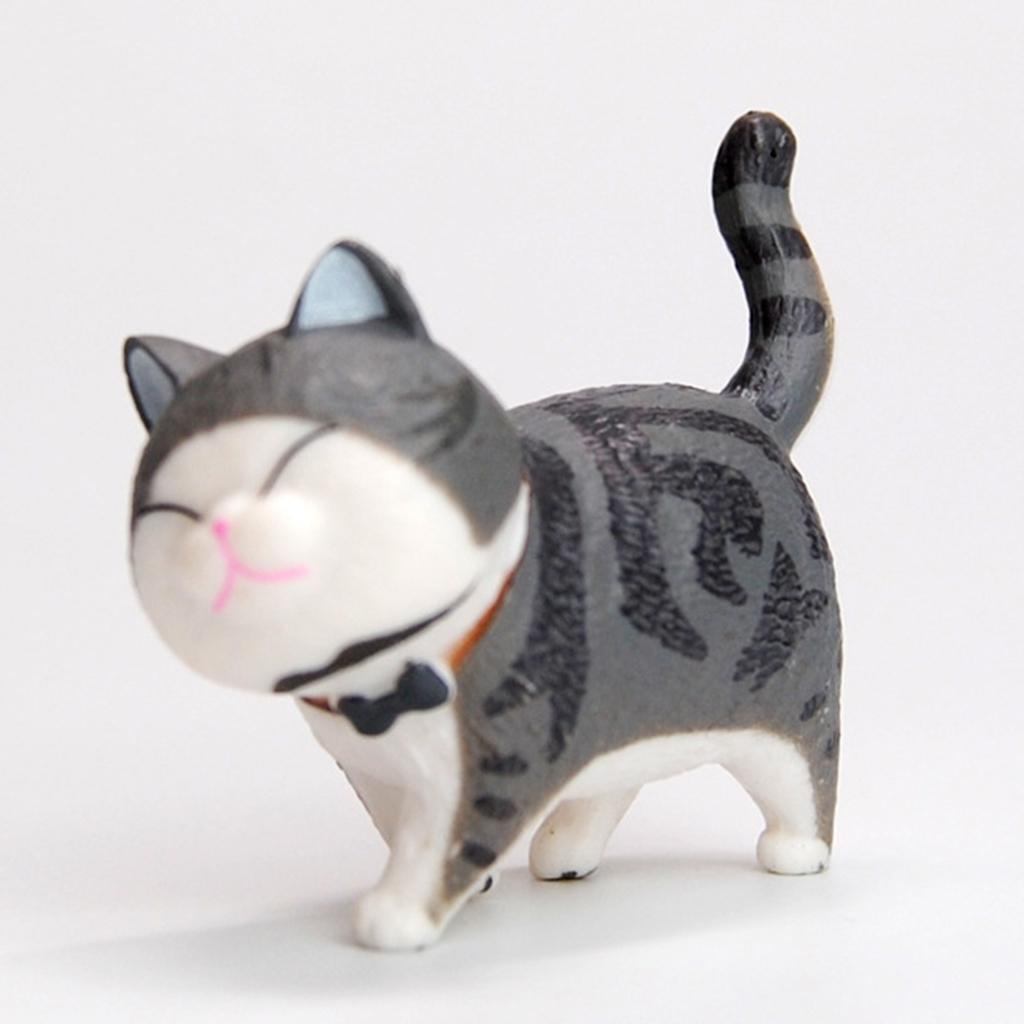 Set 9 Mô Hình Chú Mèo Bằng PVC Trang Trí Nhà Búp Bê