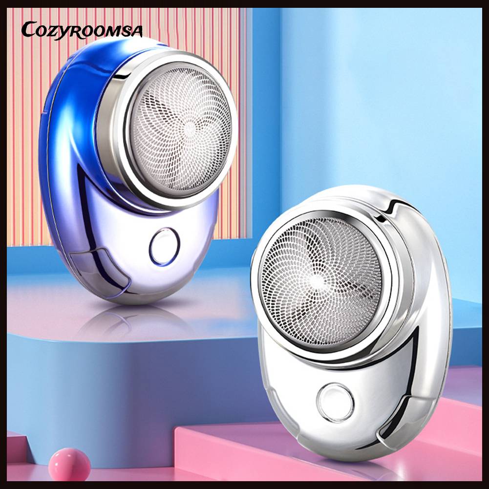 Dao Cạo Râu Điện Tử Mini Trọng Lượng Nhẹ Cho Cắm Trại Ngoài Trời