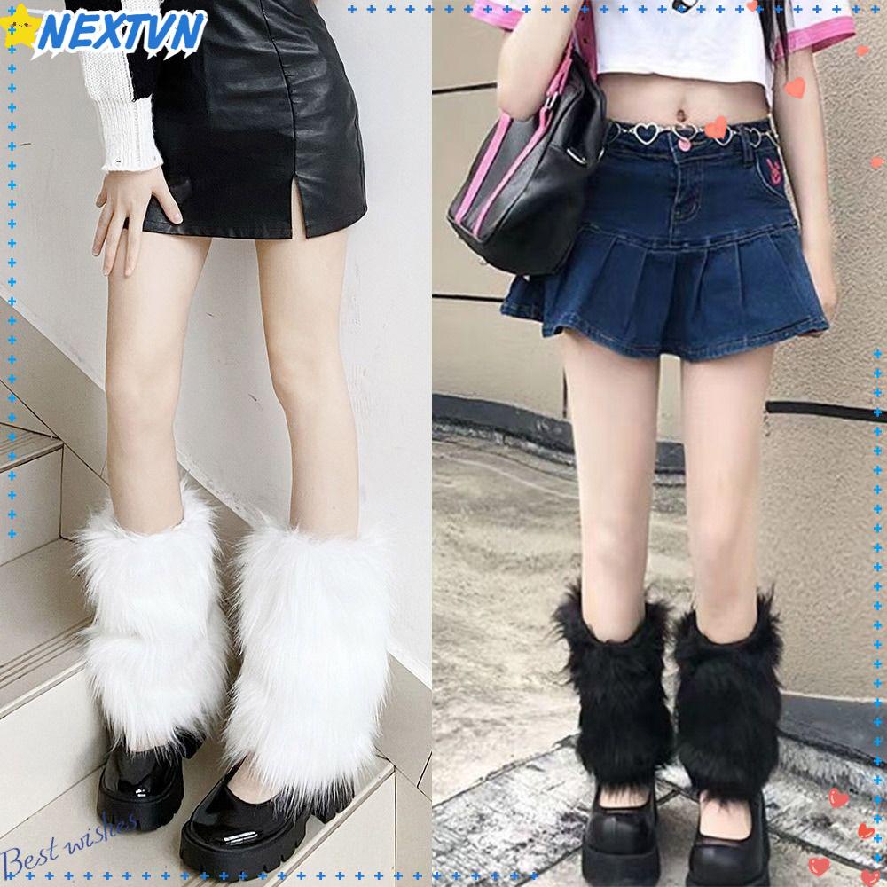 Vớ Ống Chân Giả Lông Thú Mềm Mại Giữ Ấm Mùa Đông