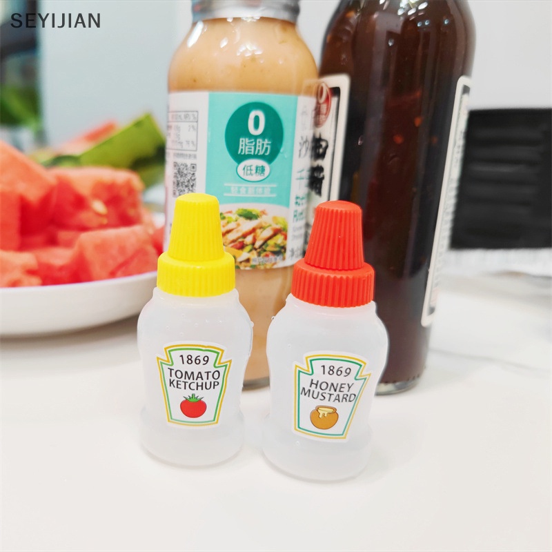 Set 2 Chai Đựng Dầu Ăn / Nước Sốt / Cà Chua Mini 25ML Mang Đi Tiện Dụng