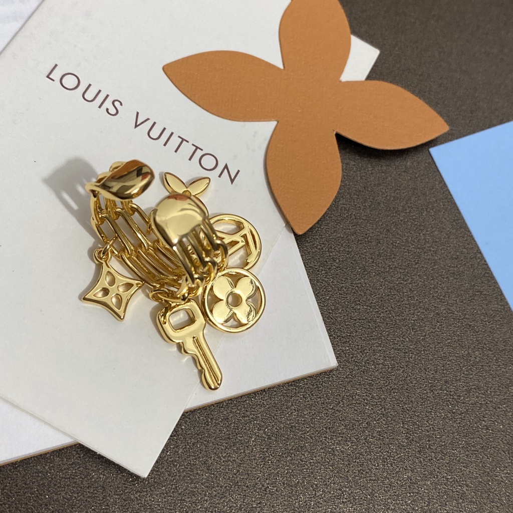 LOUIS VUITTON Bông Tai LV Bằng Thép Titan Thời Trang Cho Nữ