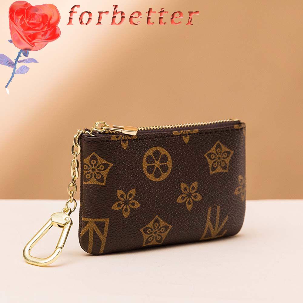 Ví Ngắn Mini Bằng Da Có Khóa Kéo Dùng Đựng Chìa Khóa / Tiền Xu