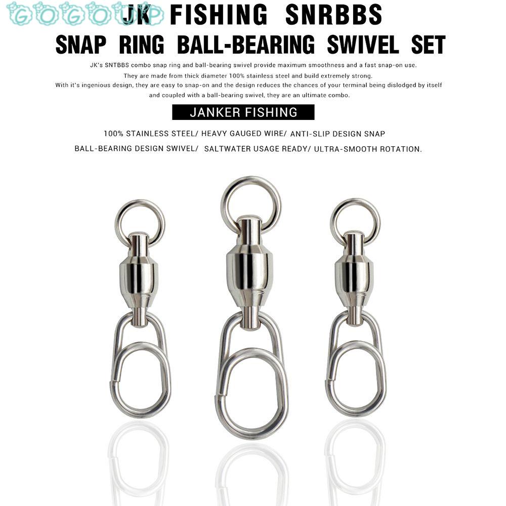 Set 5 Móc Khóa Nối Mồi Câu Cá Bằng Thép Không Gỉ