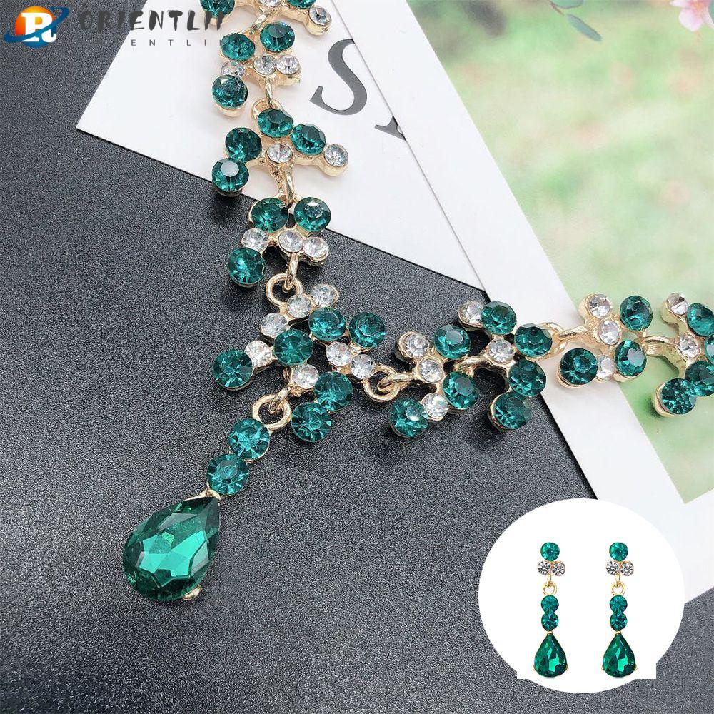 Vòng Cổ Orentlii Xanh|Bộ Trang Sức Thời Trang Xinh Xắn Cá Tính