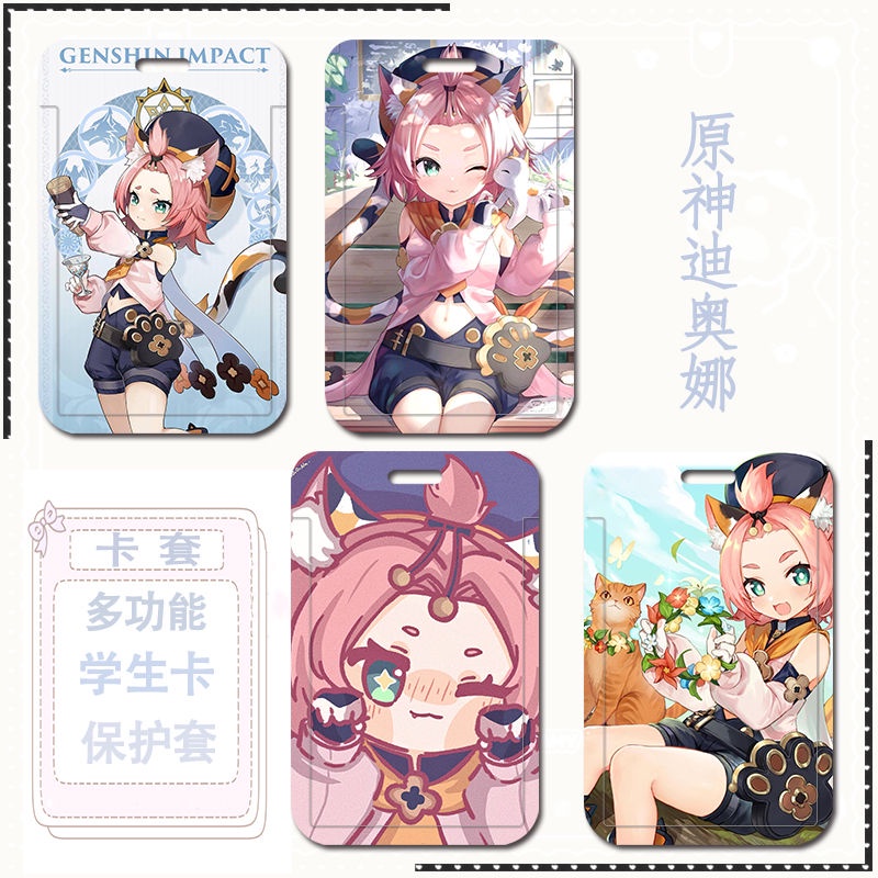 Ốp Điện Thoại Họa Tiết Anime Genshin Va Chạm Diona DIY Cho Học Sinh