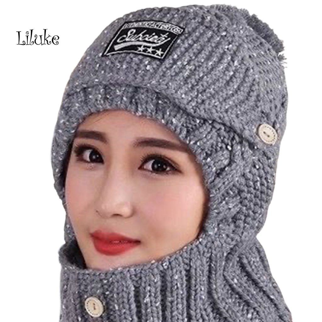 Mũ Beanie Trùm Đầu Màu Sắc Xinh Xắn Cho Nữ