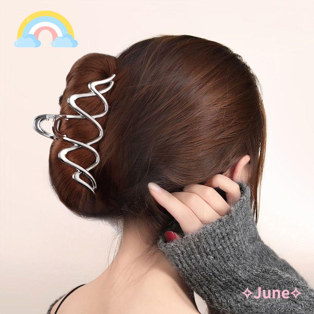 JUNE Set 4 Kẹp Tóc Kim Loại Hình Bướm Dễ Thương