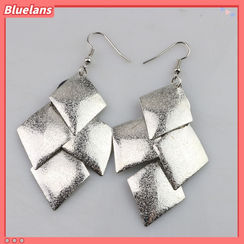 [BLS] Khuyên Tai Tua Rua Lá Mờ Hình Thoi Thời Trang