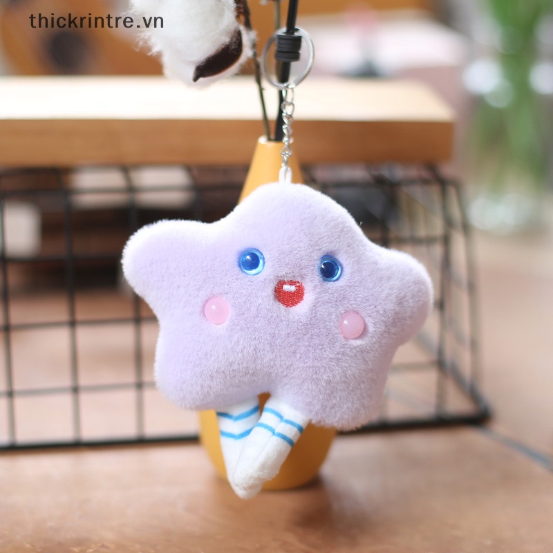 1 Móc Khóa Hình Ngôi Sao Nhồi Bông Đáng Yêu