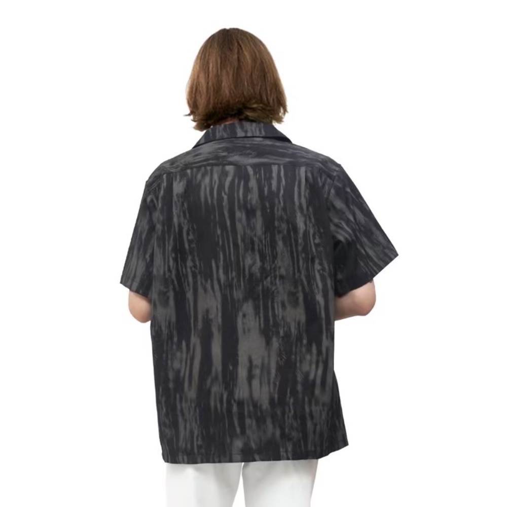 Opicloth / opic 22SS Áo Sơ Mi Ngắn Tay Nhuộm Màu Phong Cách Retro Nhật Bản Cao Cấp Cho Nam