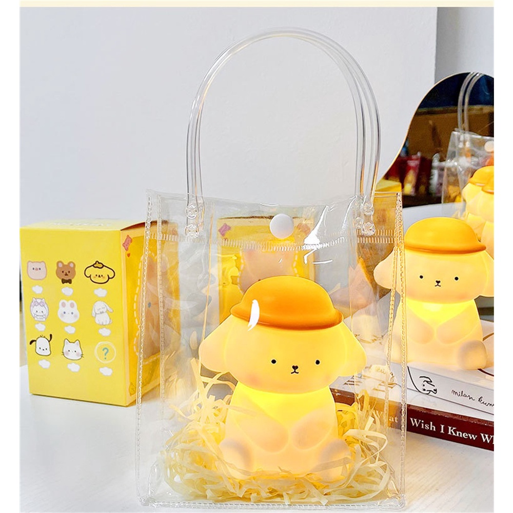 Hoạt hình Chó Pudding Đèn Ngủ Sáng Tạo Phòng Ngủ Đèn Ngủ Ánh Sáng Ấm Áp Trẻ Em Đồ Chơi Dạ Quang Chợ Đêm Gian Hàng Quà Tặng Truing1