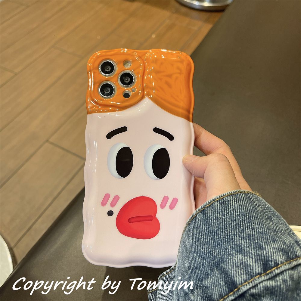 Ốp Điện Thoại Túi Khí Mềm Có Giá Đỡ Hình Biểu Tượng Cảm Xúc Cho iPhone 14 Pro Max 12 Pro Max 13promax 13 / 12 Pro X11 XR