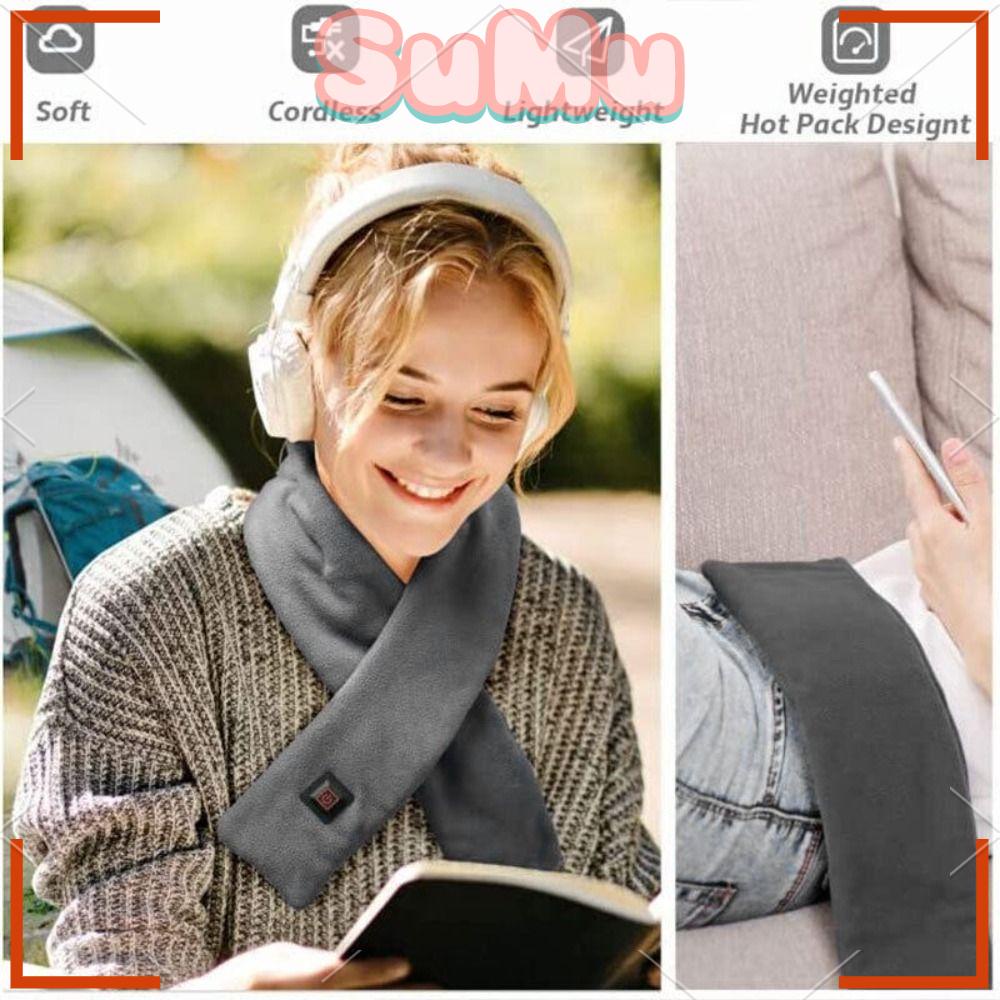 Khăn Choàng Sưởi Ấm Bằng Điện Thời Trang Mùa Đông Dành Cho Nam Và Nữ