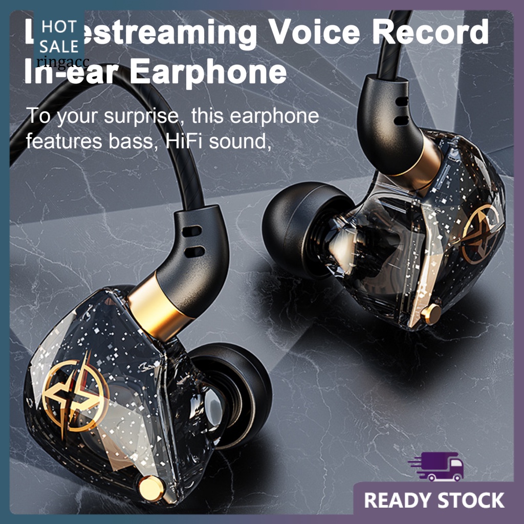 Tai Nghe Có Dây RGA Âm Thanh Nổi Với Đường Viền Dài Ổn Định Giảm Tiếng Ồn 3