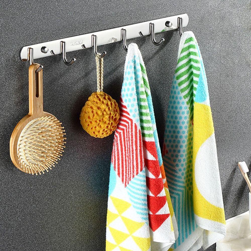 HECCEH Bộ 3 / 4 / 5 Móc Treo Quần Áo Bằng Thép Không Gỉ Chất Lượng Cao