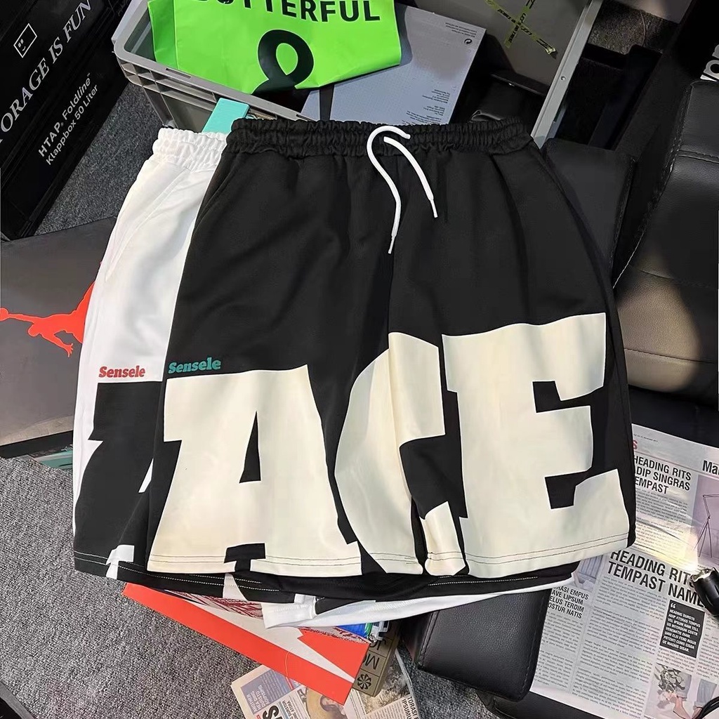 Quần Short Thể Thao Dáng Rộng Phong Cách Hip hop Thời Trang Mùa Hè Cho Cặp Đôi