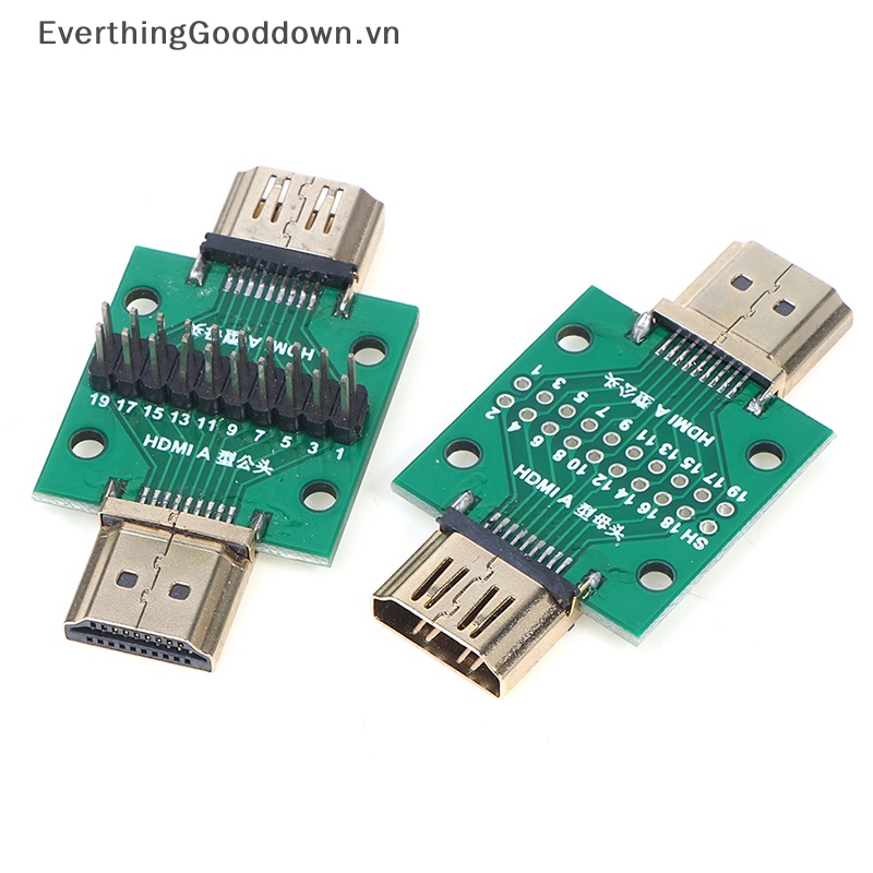 Everthinggooddown 1 Bảng Mạch Thử Nghiệm Cổng HDMI Đực Và Cái MINI PCB 2.54mm vn