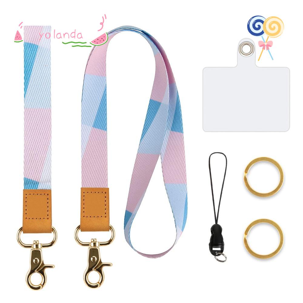 YOLA Bộ 2 Móc Khóa Dạng Dây Xoay Bền Bỉ Dùng Để Giữ Thẻ ID / Thẻ ID