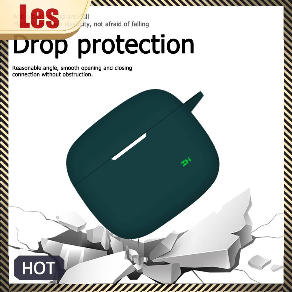 Vỏ Silicone Bảo Vệ Hộp Sạc Tai Nghe ZMI PurPods Pro Kèm Móc Khóa Ốp