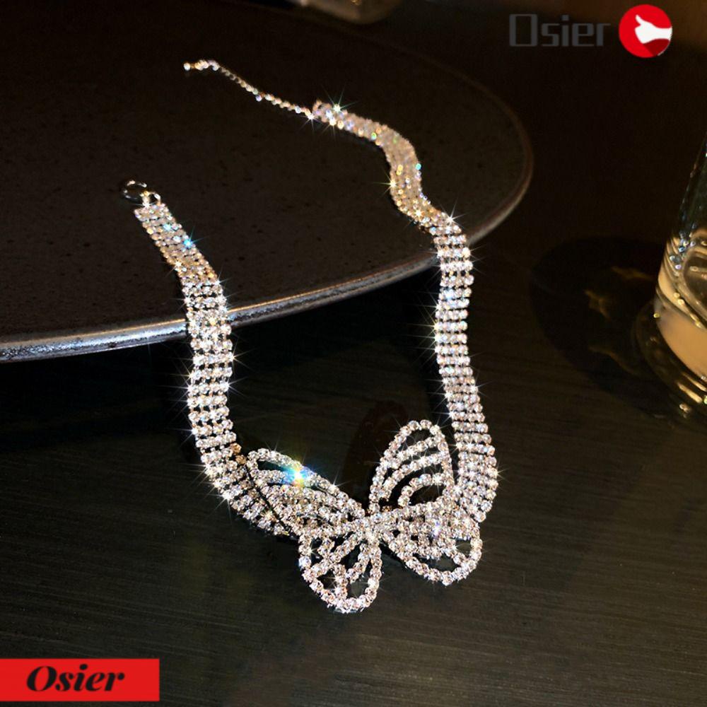 OSIER1 1 Vòng Cổ Choker Lấp Lánh Thời Trang Cho Nữ