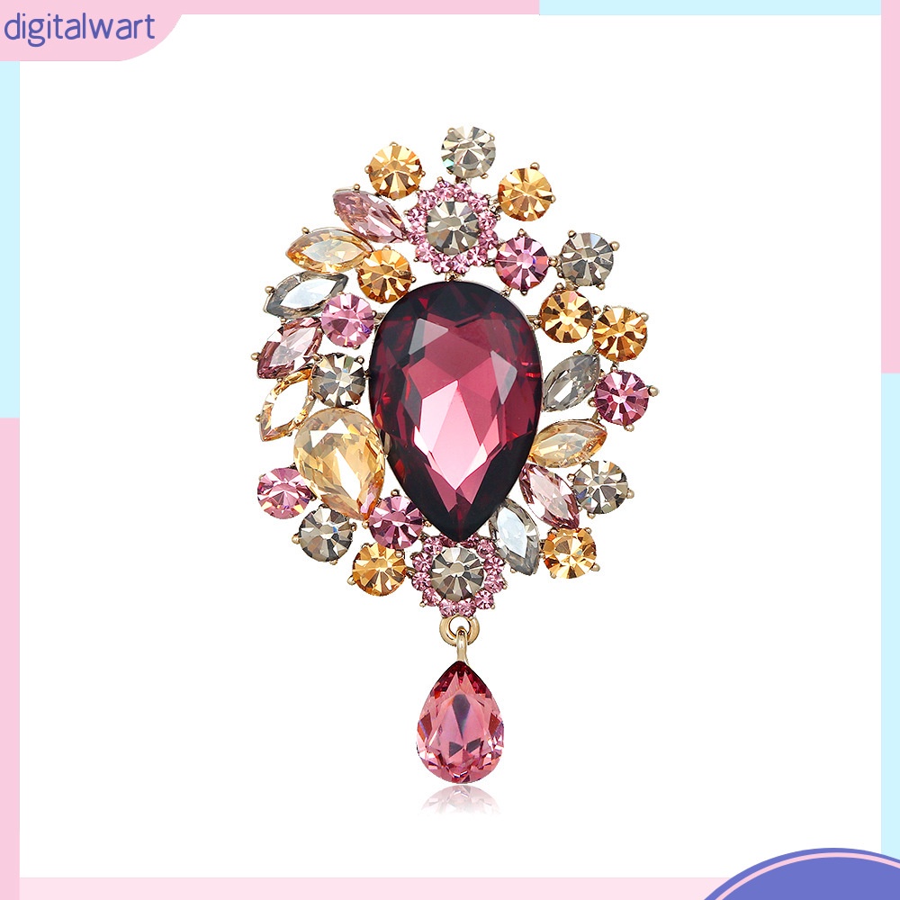 Trâm Cài Áo Đính Pha Lê Siêu Lấp Lánh Sang Trọng Phong Cách Âu Mỹ