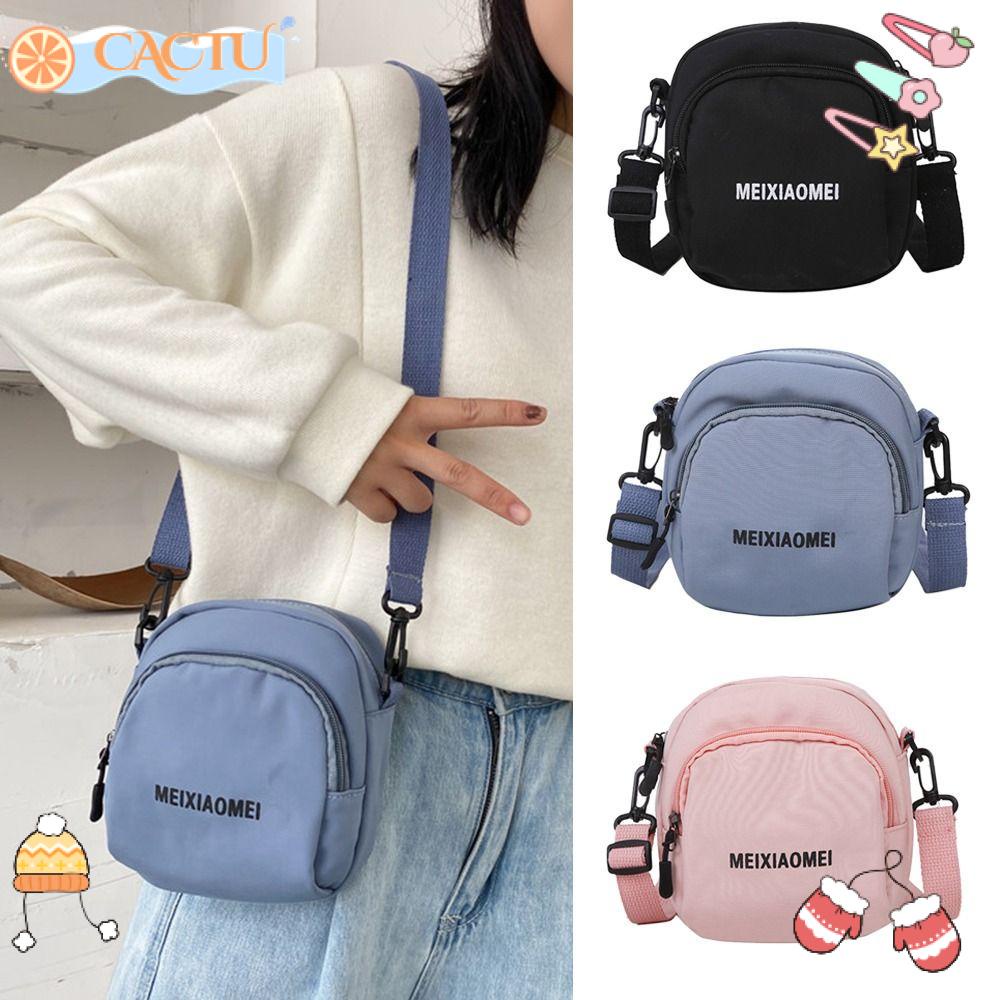 CACTU Túi Đeo Chéo Đựng Điện Thoại Có Khóa Kéo Thời Trang