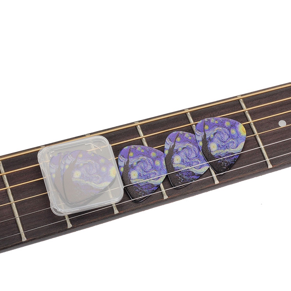 Bộ 3 Miếng Gảy Đàn Guitar 0.46mm 0.71mm 0.96mm Starry Sky
