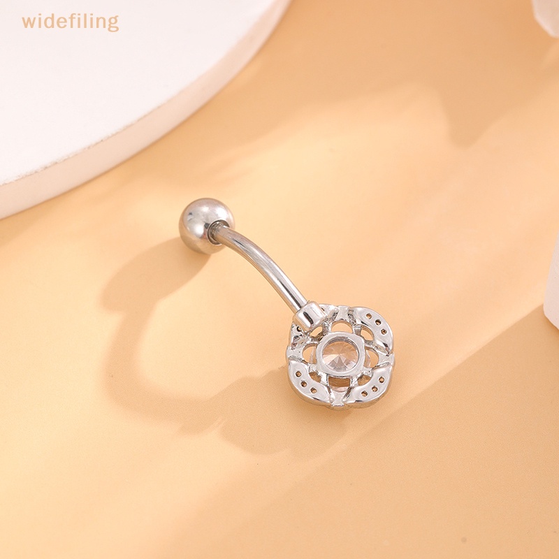 Khuyên Rốn Bằng Thép Titan Đính Đá Zircon Thời Trang Cho Nữ