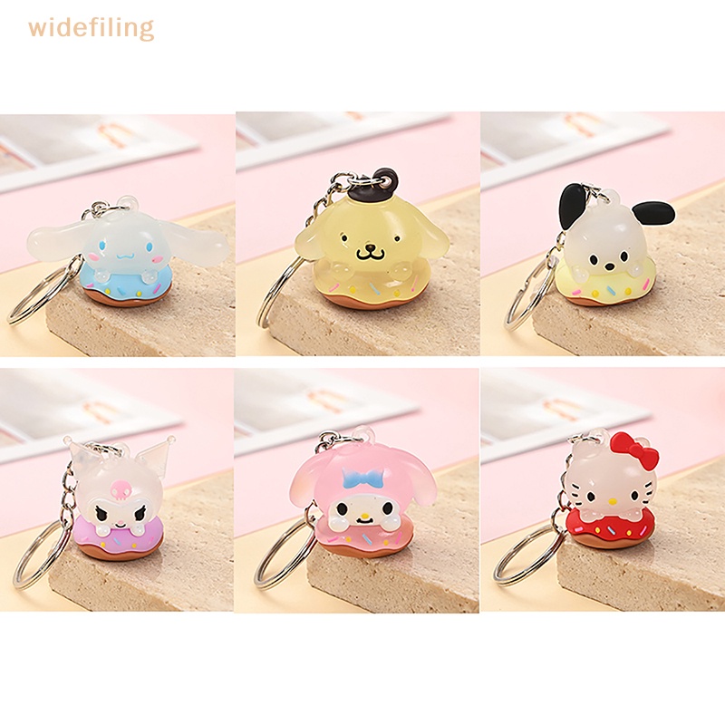 Móc Khóa Cao Su Mềm Hình Mèo Sanrio Cinnamoroll Dễ Thương