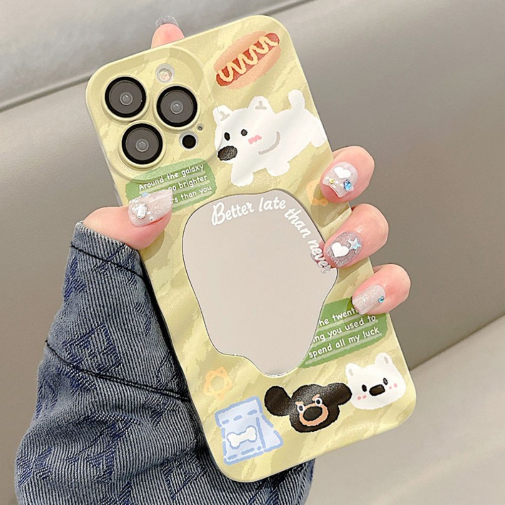 Ốp Điện Thoại TPU Mềm Chống Sốc Tráng Gương Họa Tiết Hoa Cúc Dễ Thương Dành Cho IPhone 11 12 13 14 Pro Max