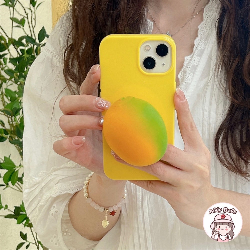 Ốp Điện Thoại TPU Mềm Bóng Trong Suốt Họa Tiết Quả Xoài 3D Phong Cách Hàn Quốc Cho IPhone 14 Pro Max 11