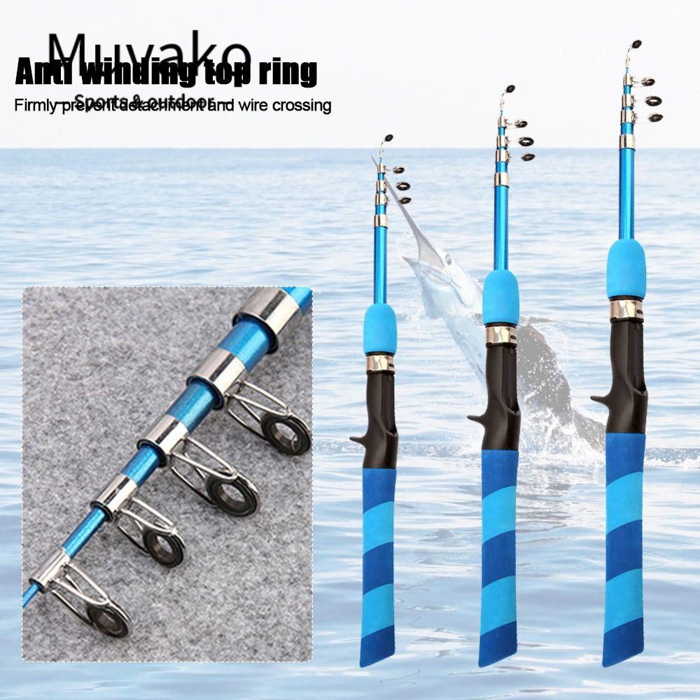 MUVAKO Cần Câu Cá Mini Bằng Gốm 1.3M 1.5M 1.8M Có Thể Thu Gọn Tiện Dụng