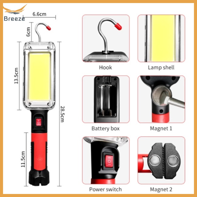 Đèn Led Cob 700lm Chống Thấm Nước Sạc Usb Có Móc Treo Tiện Dụng