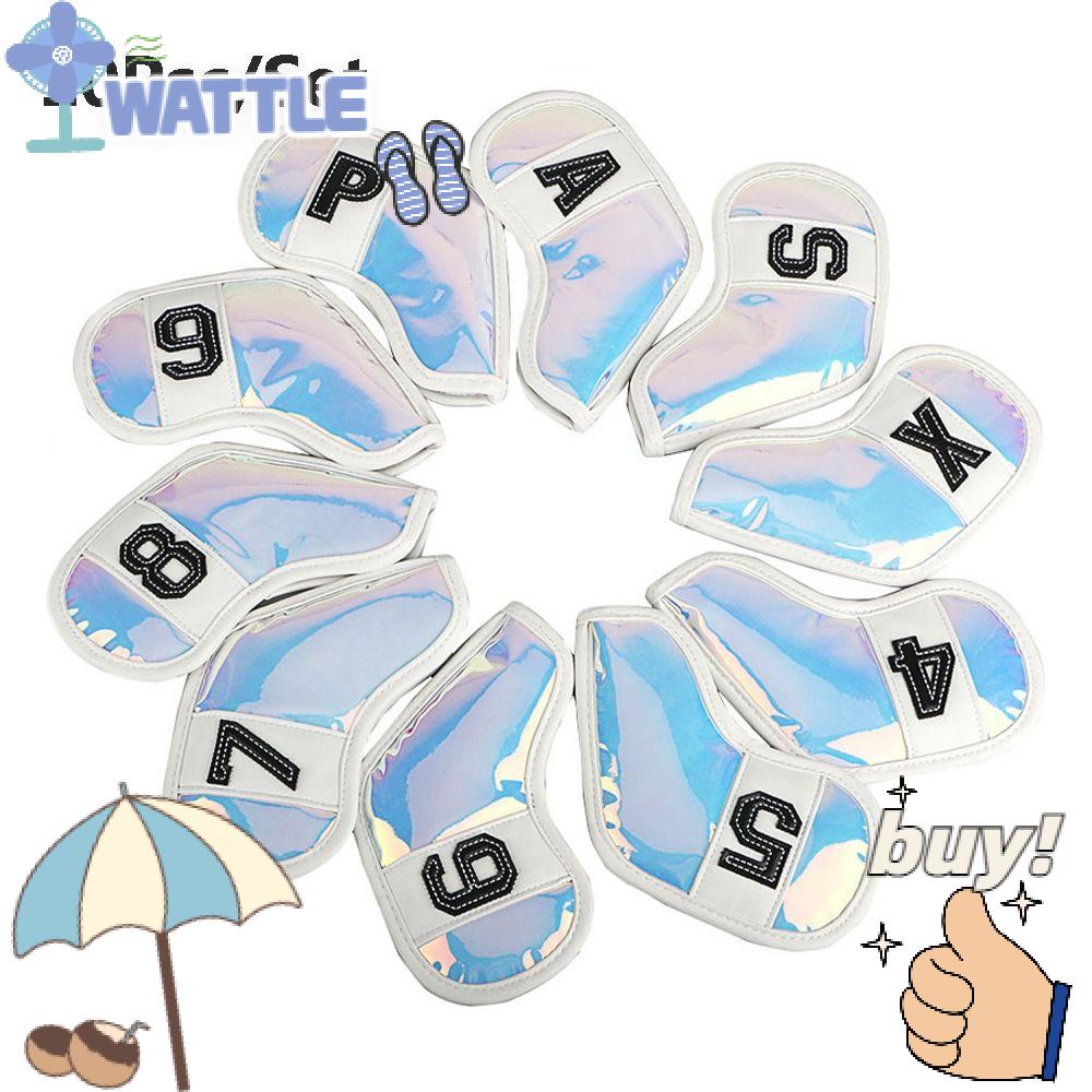 WTTLE Set 10 Vỏ Bọc Đầu Gậy Đánh Golf Bằng TPU Cổ Cao