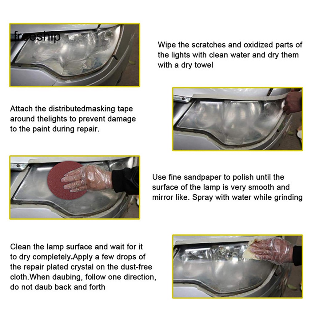 Dung Dịch Đánh Bóng Đèn Pha Xe Hơi / Tải Phục Hồi Thấu Kính