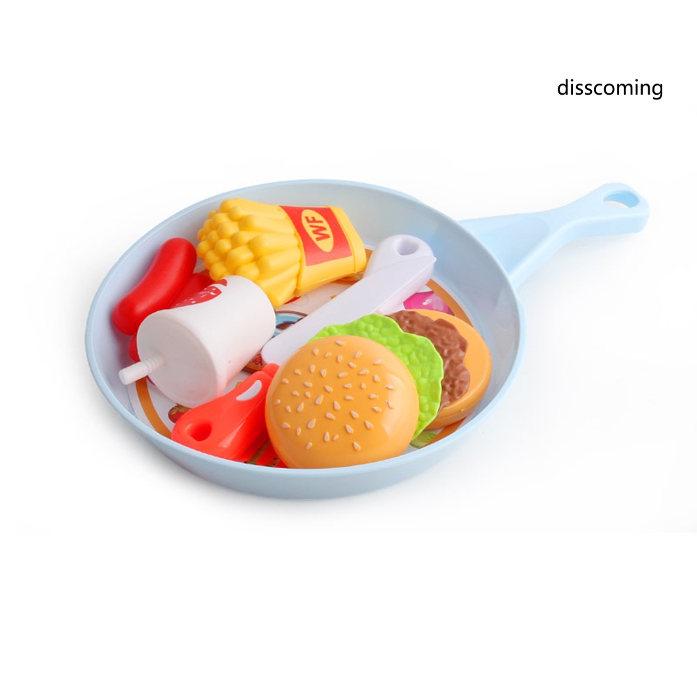 Mô Hình Đồ Chơi Cắt Bánh Hamburger Trái Cây Sống Động Dành Cho Trẻ