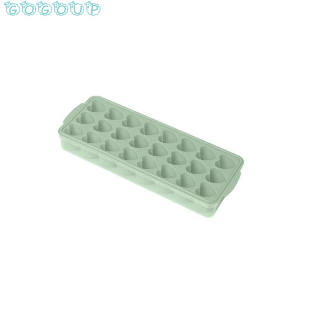 Set 2 Khay Làm Đá Viên Màu Xanh Dương GOGOUP Khay Silicone Làm Đá 42 Ô Trái Tim Xinh Xắn