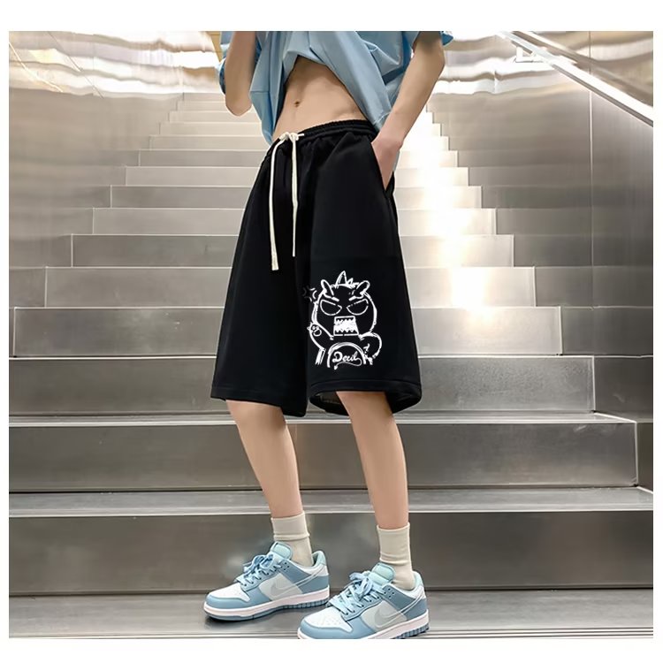 Hàng Bán Chạy Quần Short Bóng Rổ Dáng Rộng In Họa Tiết Hoạt Hình Thời Trang Mùa Hè 2023 Phong Cách Hàn Quốc Cho Cặp Đôi