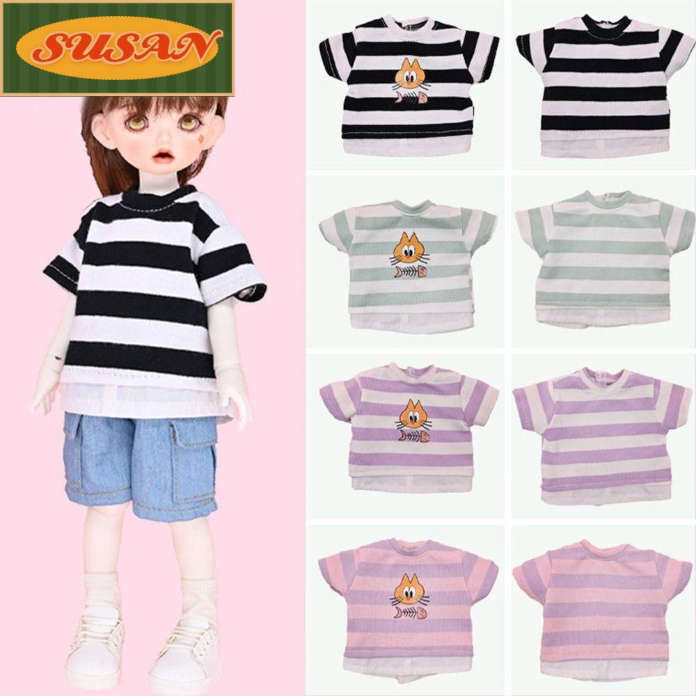 SUSANS Bộ Quần Áo Sọc Xinh Xắn Dành Cho Búp Bê Tỉ Lệ 1 / 6