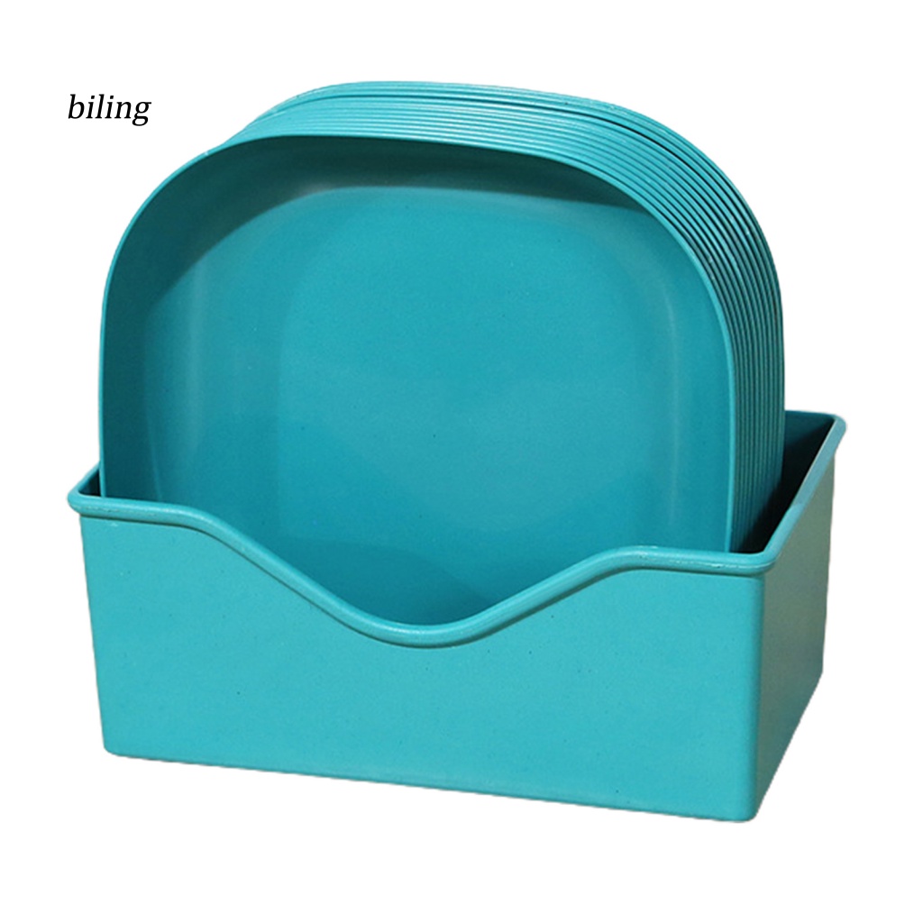 Set 12 Khay Vuông Trơn Mượt Hình Rắn Lót Khay Đựng Thức Ăn Đa Năng